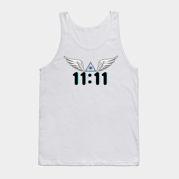 Angel Number 11:11 Tank Top by spiritualmate